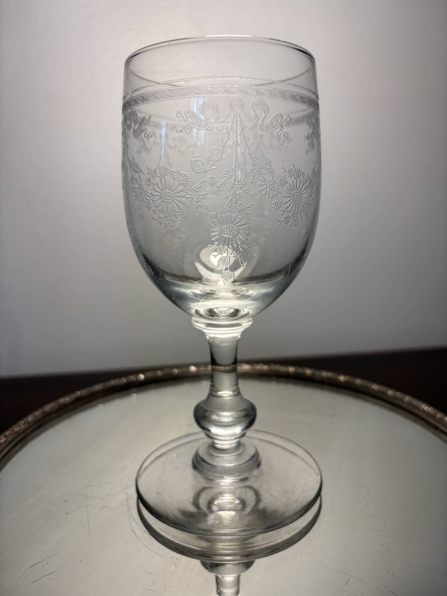 Verre à eau Meisenthal début du 20eme