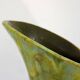 Mid century large green ceramic spout jug - H:54cm
