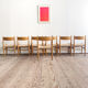 Ensemble de 6 chaises CH36 + 1 fauteuil CH37 de Hans J. Wegner en chêne