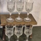 Verres à pied en cristal