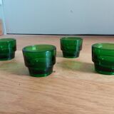 Set of 4 glass shells