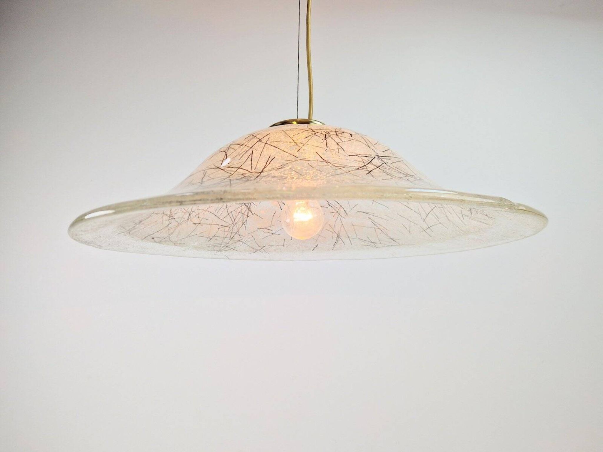 Vintage Murano Glass Pendant Lights from Kaiser-Leuchten, 1960s, Set of 2