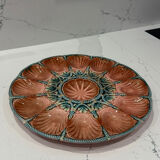 Sarreguemines earthenware oyster dish