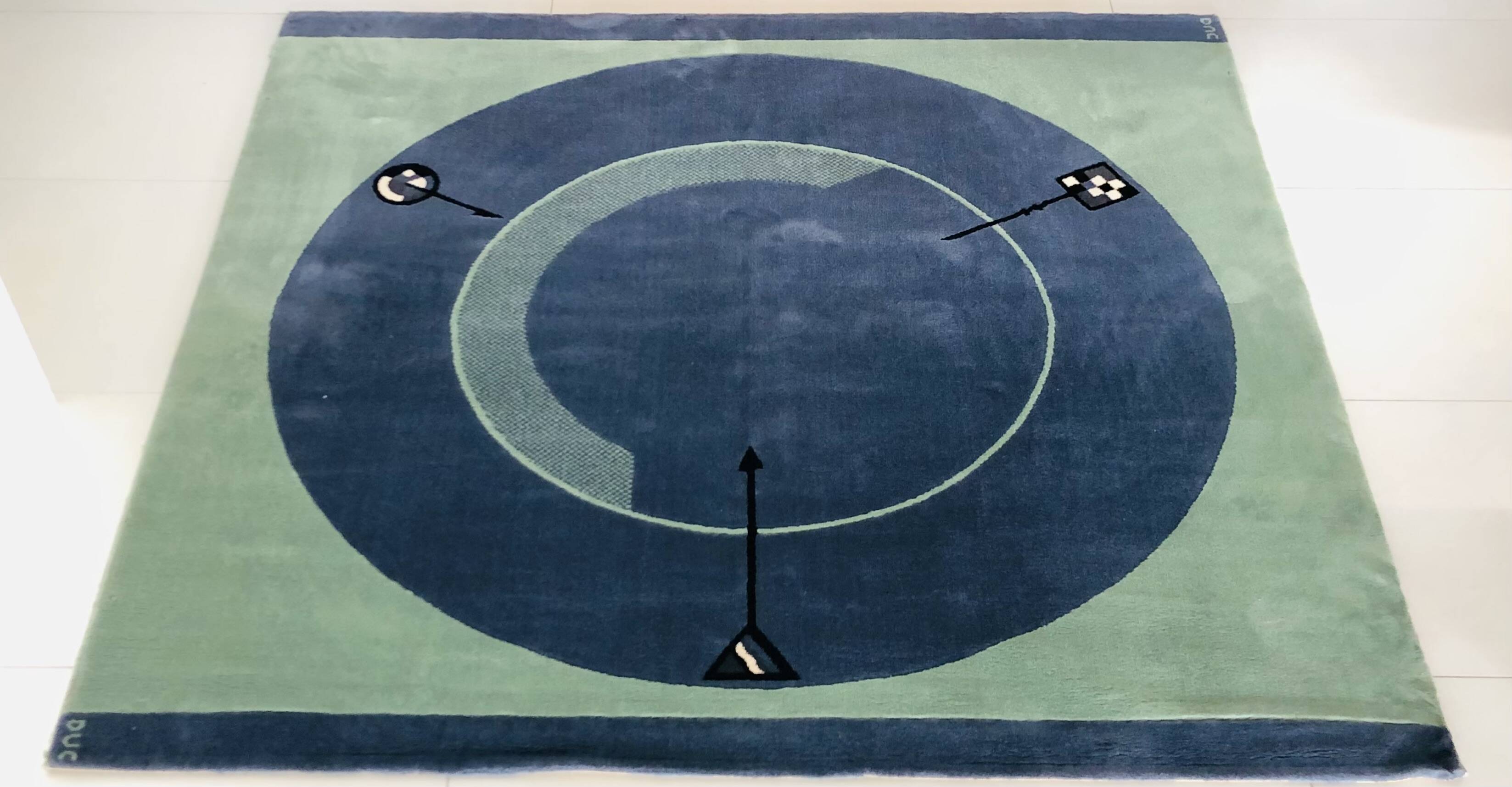 “Less is more” rug by C. Duc for Toulemonde Bochart, France 1980s