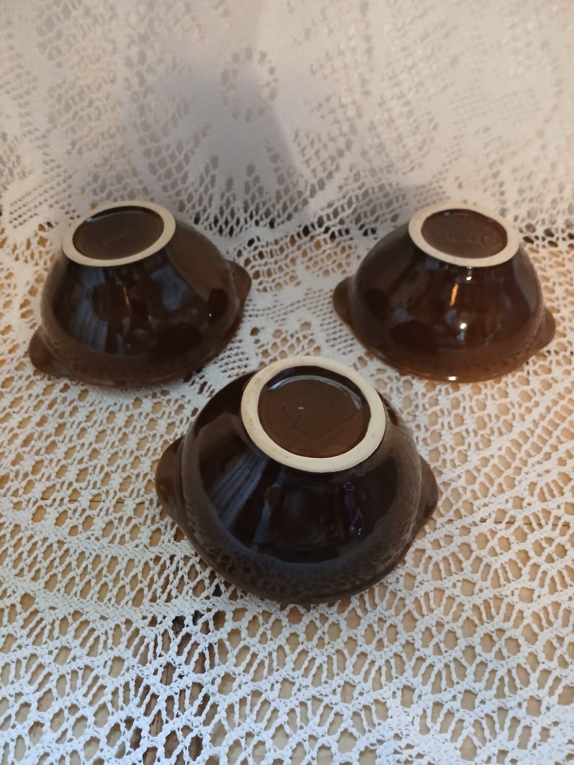 3 bols à oreilles anciens
