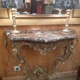 Gilded wooden console XVIIIth