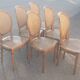 Set of 6 Louis XVI style medallion chairs