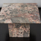 Pink marble side table, Italy 1970s