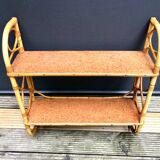 Rattan shelf