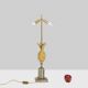 Gilded bronze and sheet metal lamp. 1970s