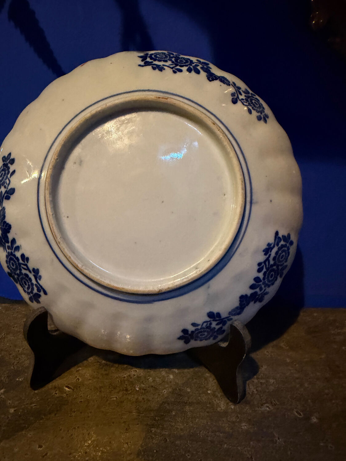 Pair of antique Imari style porcelain plates - 19 cm - 19th century