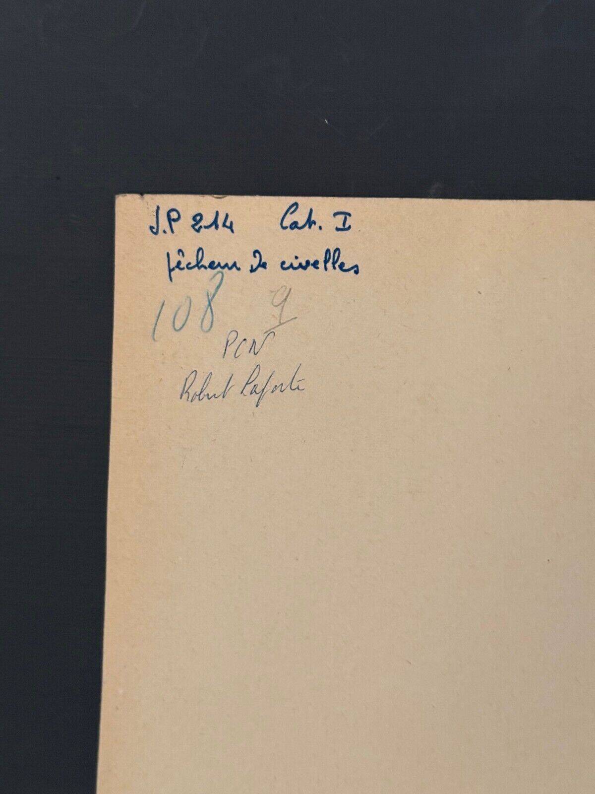 Black and white photo entitled Civelle Fisherman by Robert Laporte 20th century