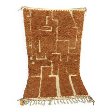 Tapis berbere artisanal fait main taille 100 x 200 cm