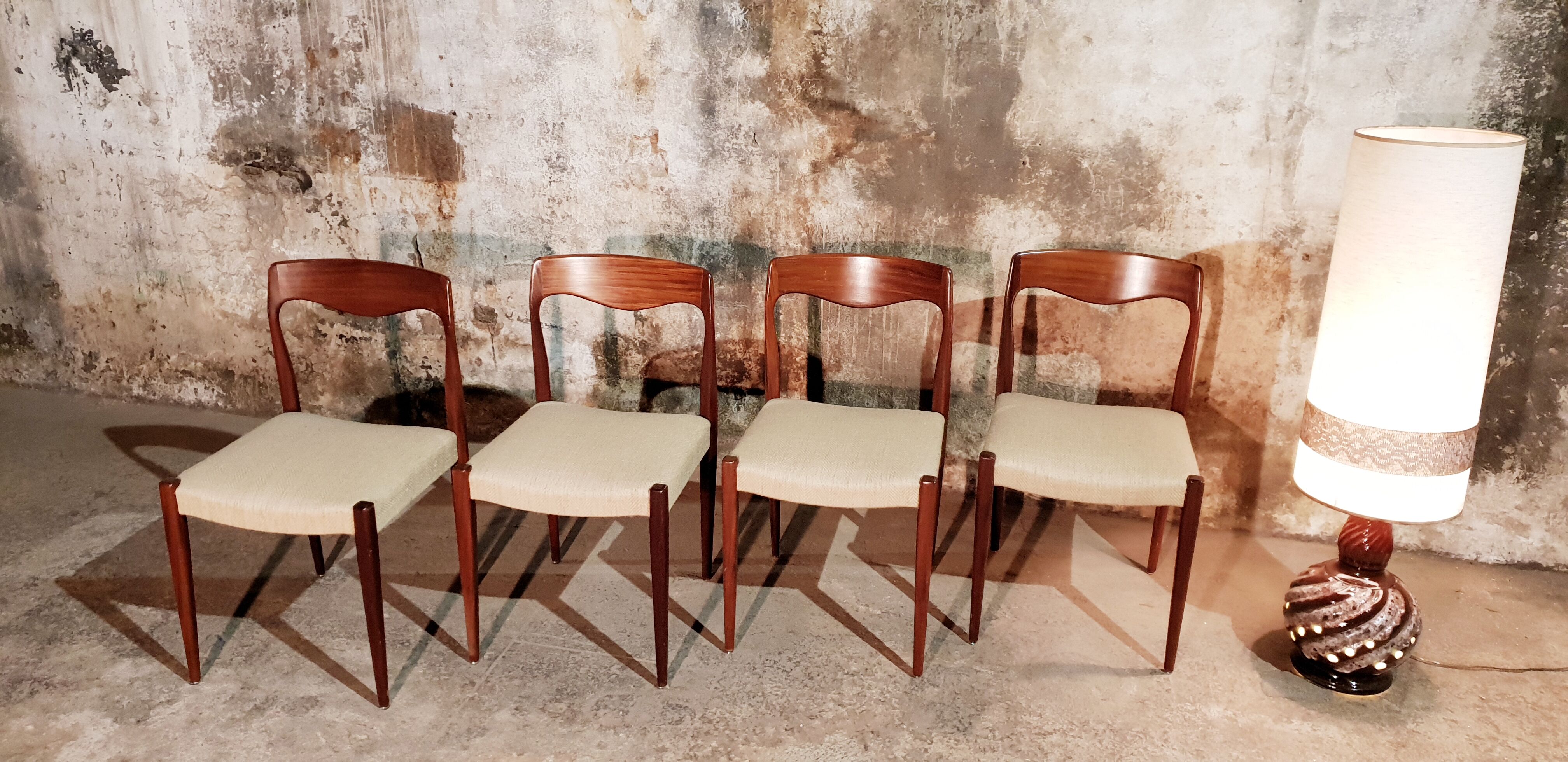 Set de 4 chaises scandinave vintage