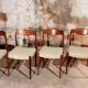 Set de 4 chaises scandinave vintage
