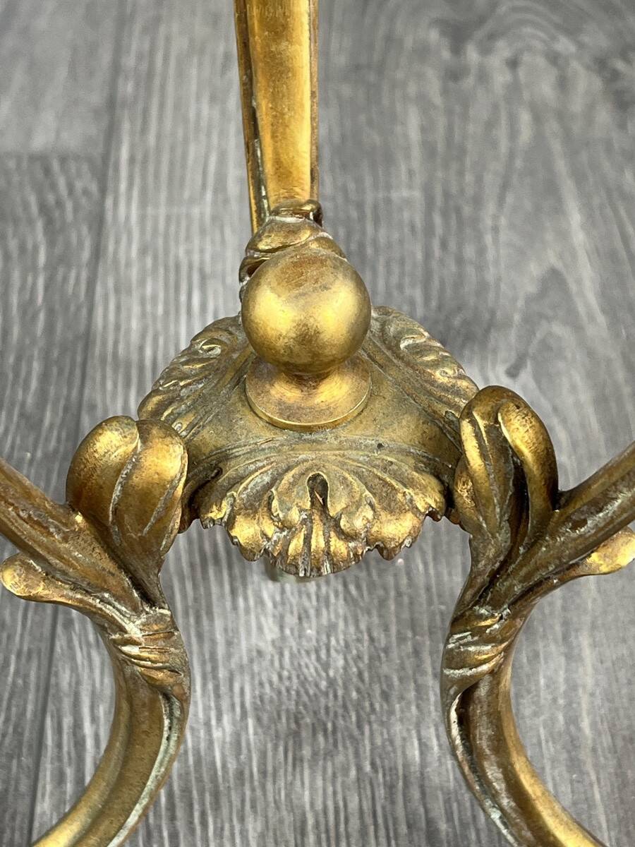 Bronze-gilt and crystal standing ashtray, 20th century