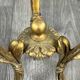 Bronze-gilt and crystal standing ashtray, 20th century