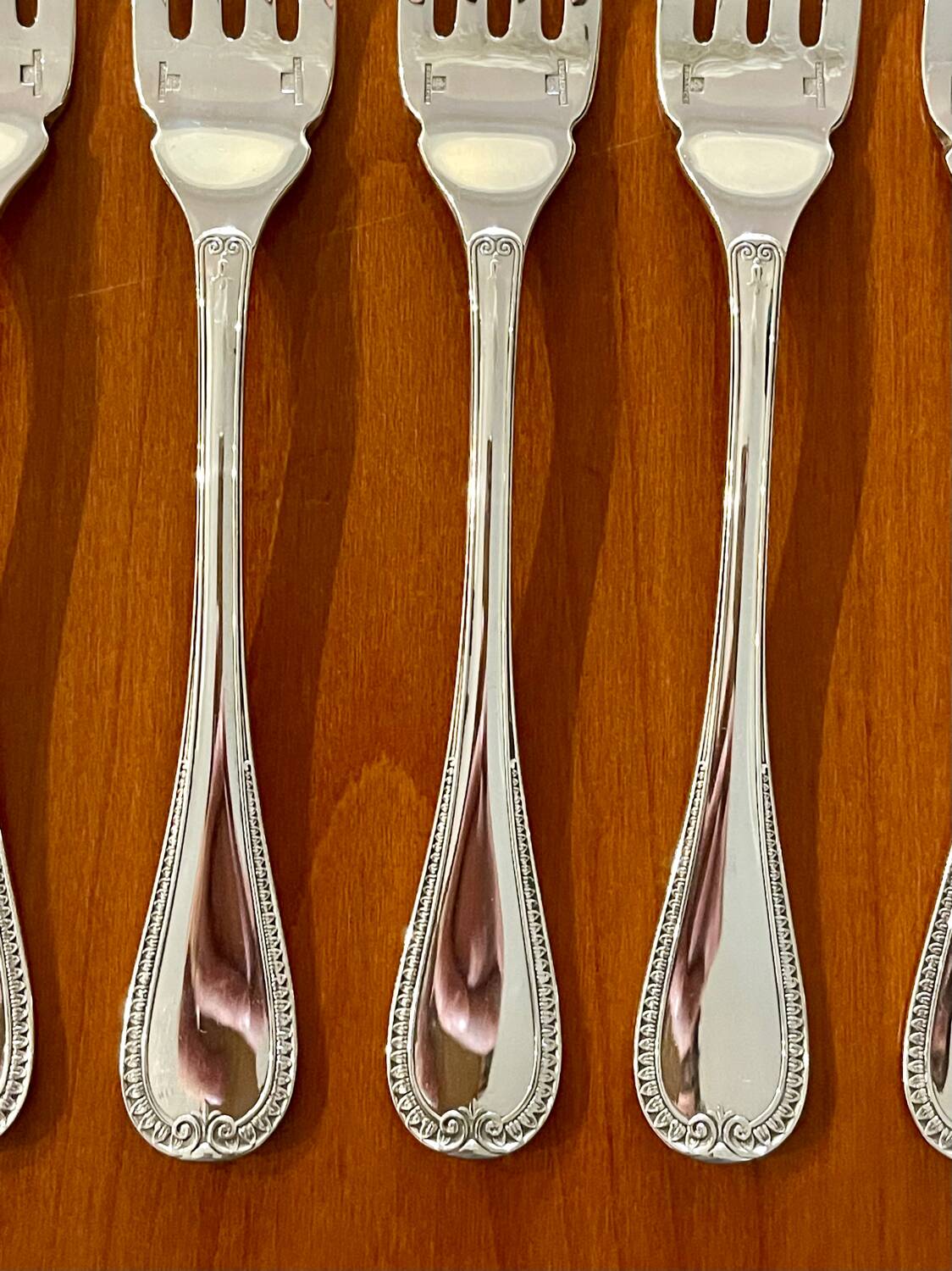 Christofle Malmaison, 12 fish cutlery sets, 24 pieces, new condition