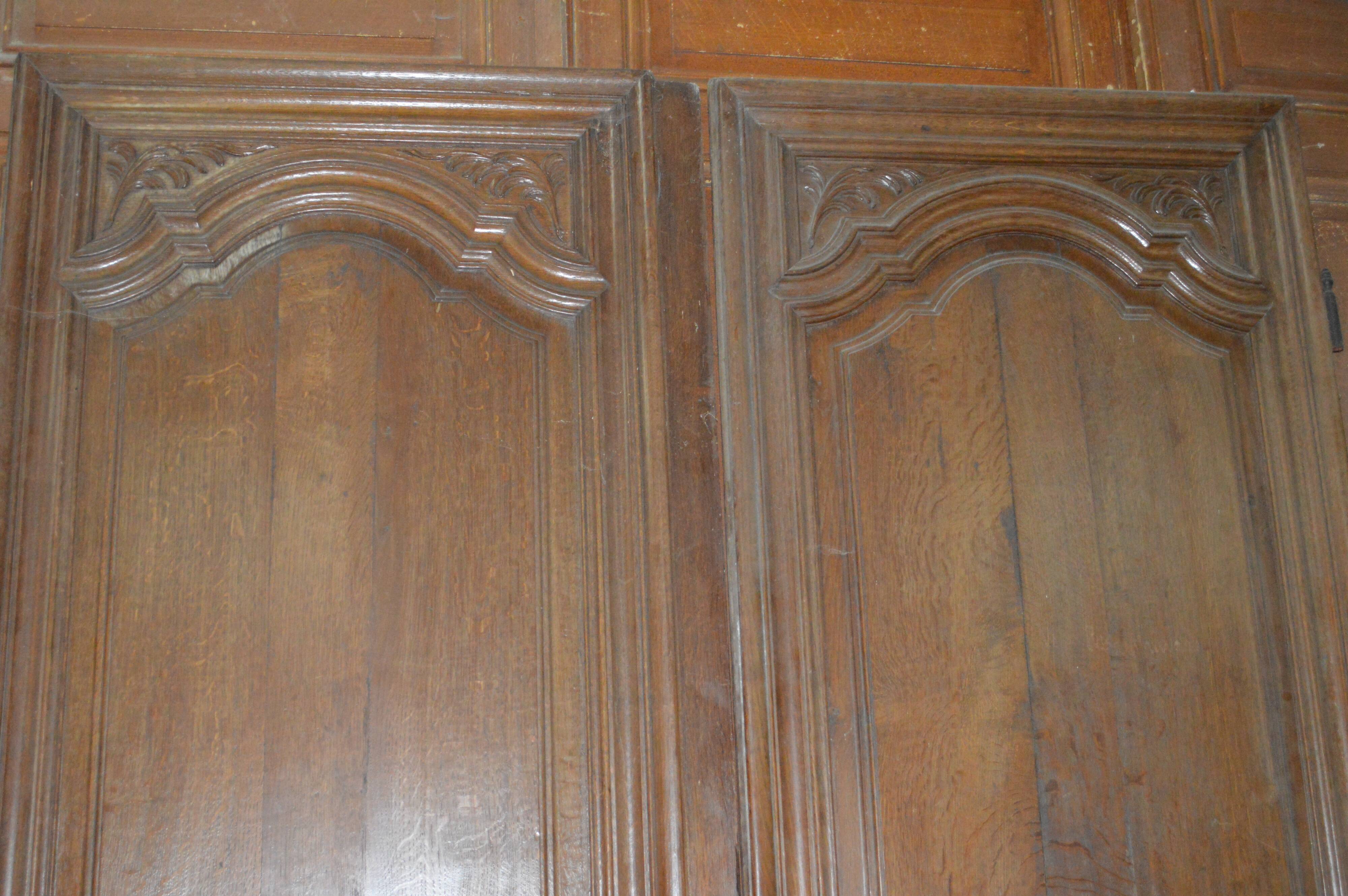 Paire de portes en chêne