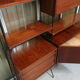 Library, 60s teak shelf on feet