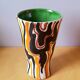 Enamelled ceramic vase 60s