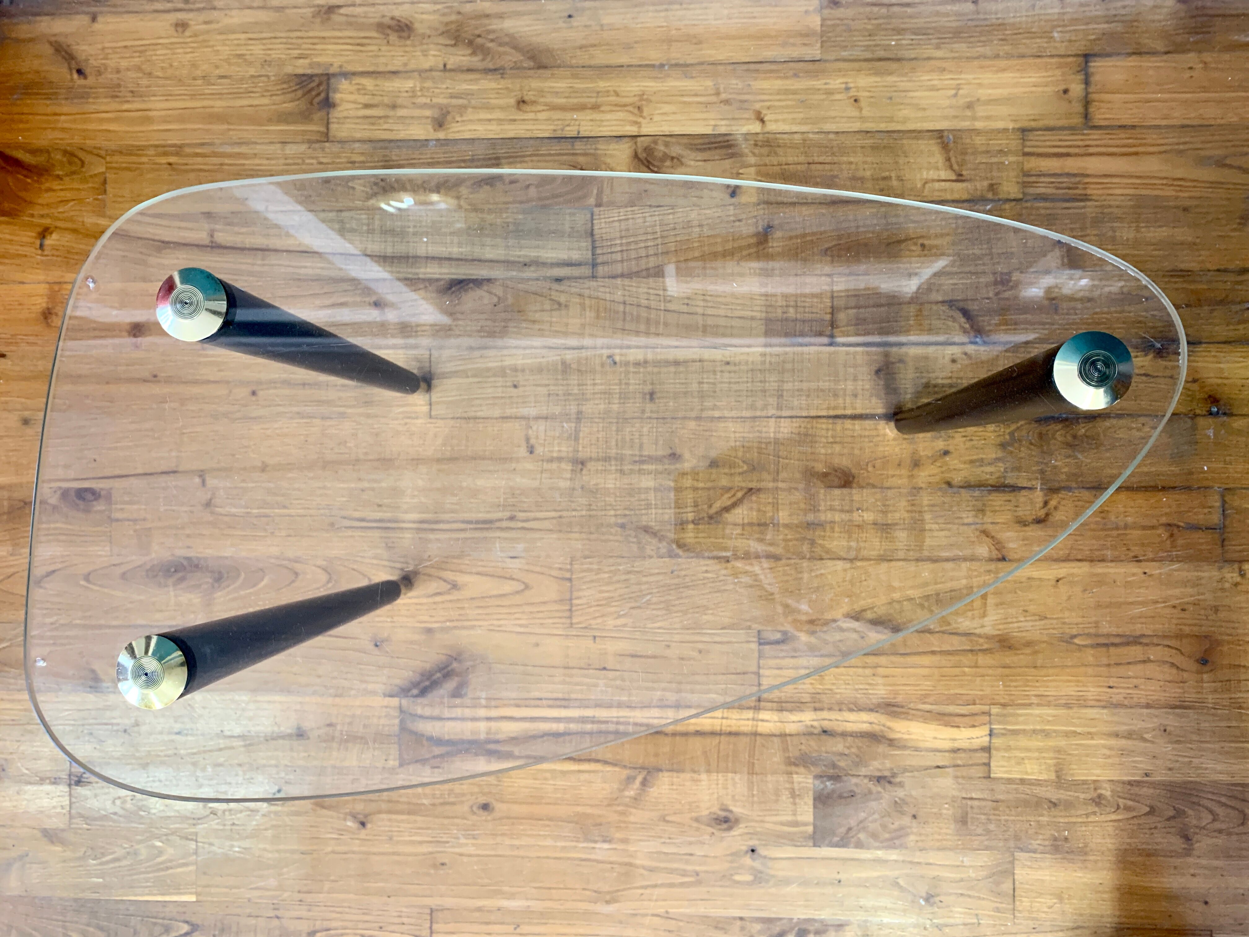 Table basse d'appoint en verre
