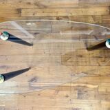 Glass side table