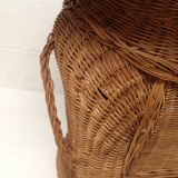 Vintage wicker elephant and rattan table