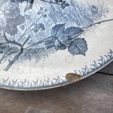 Assiette Terre de Fer Fleurs Oiseaux