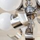 Vintage Space Age chrome chandelier, 1970s