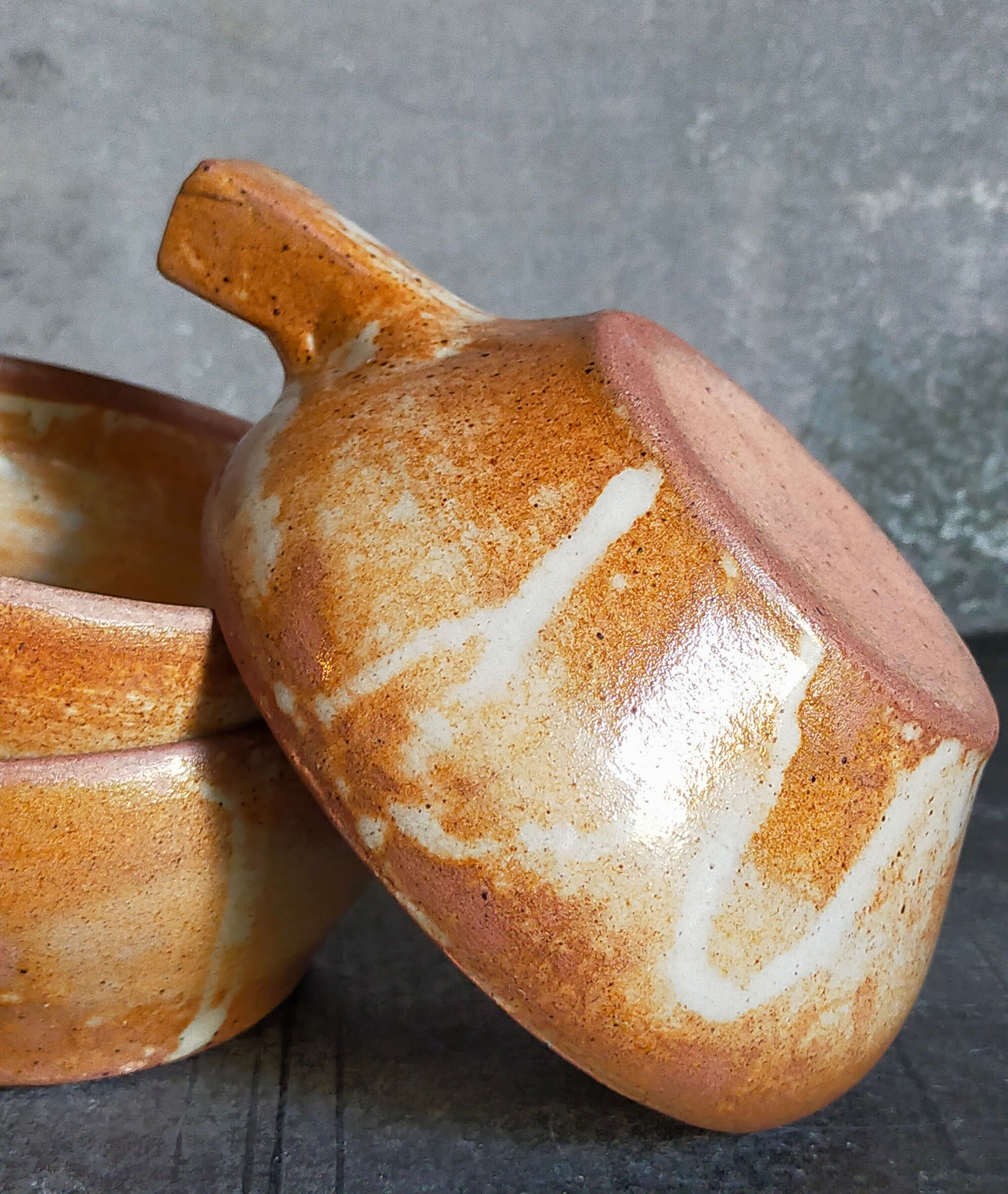Three vintage marais sandstone bowls