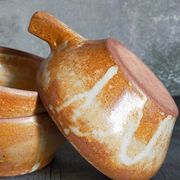 Three vintage marais sandstone bowls