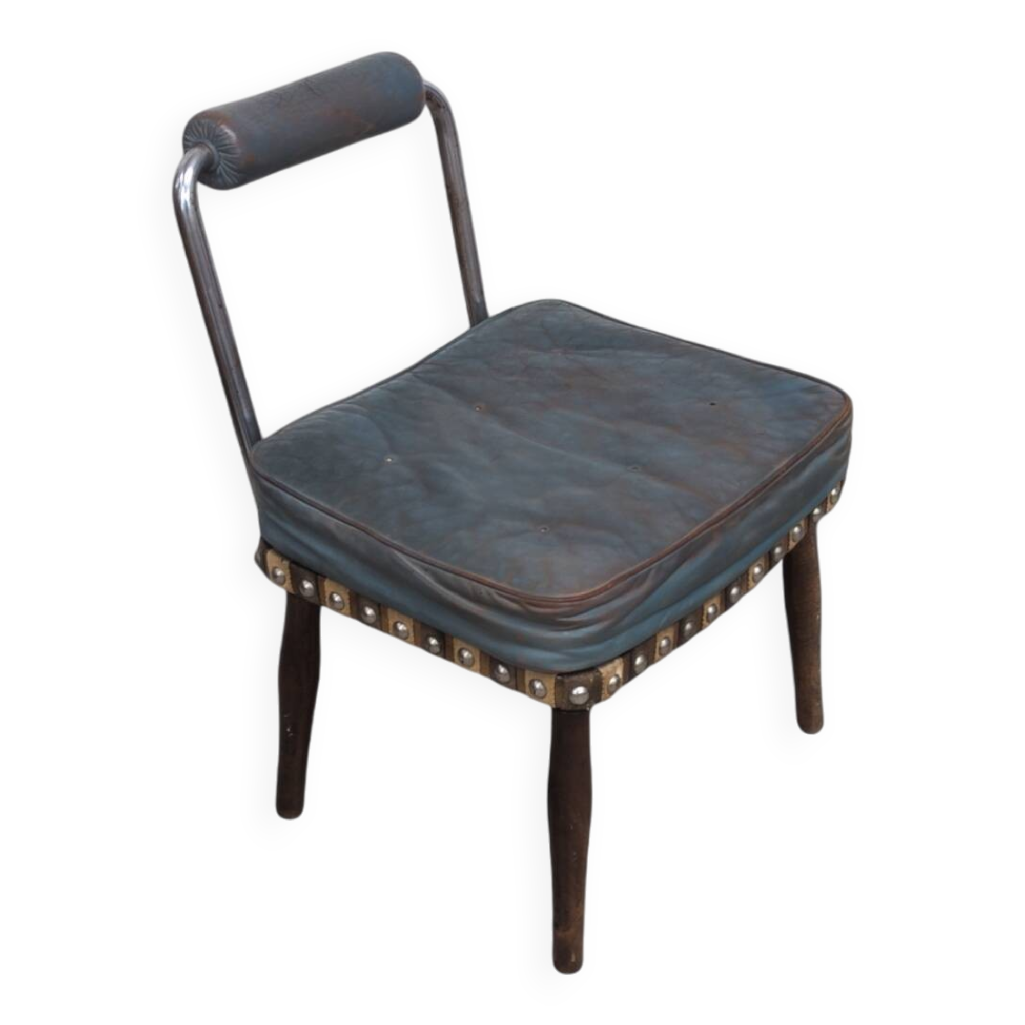 1940s modernist avantgarde tubular steel chair