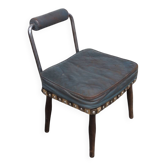 Chaise en acier tubulaire avant-gardiste moderniste des années 1940