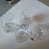 Cut crystal digestive glasses