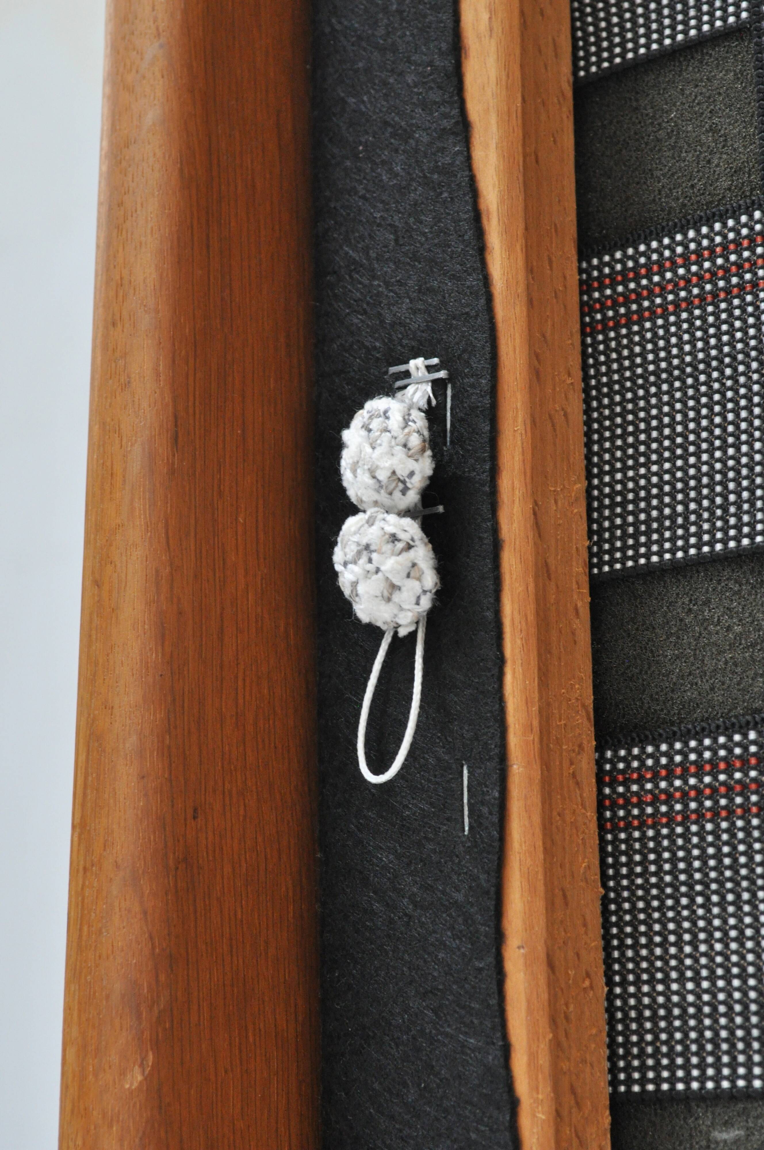 Scandinavian Lounge Armchair by Eric Merthen, 1960s – Reupholstered in Whit