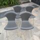 Set of 4 grey Nihau chairs by Magistretti for Kartell - 2000s