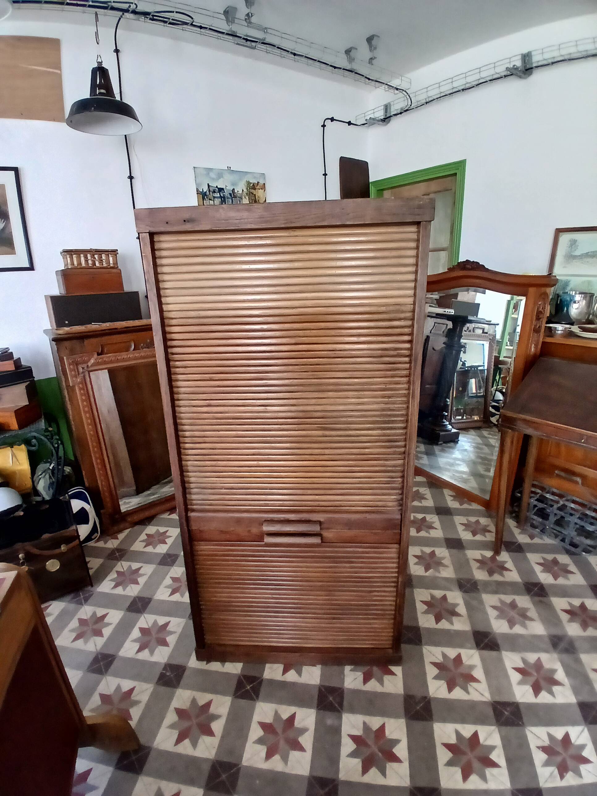 Oak roll-top furniture