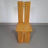 Mycene chair by Ferdinando Meccani for Meccani Arredamenti, 1978. Cherry chair. Dimensions 43.5 x 44