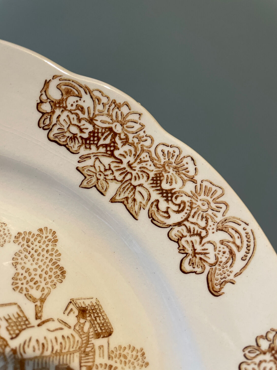 Set of 6 dessert plates Sarreguemines France