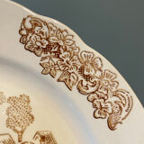 Set of 6 dessert plates Sarreguemines France