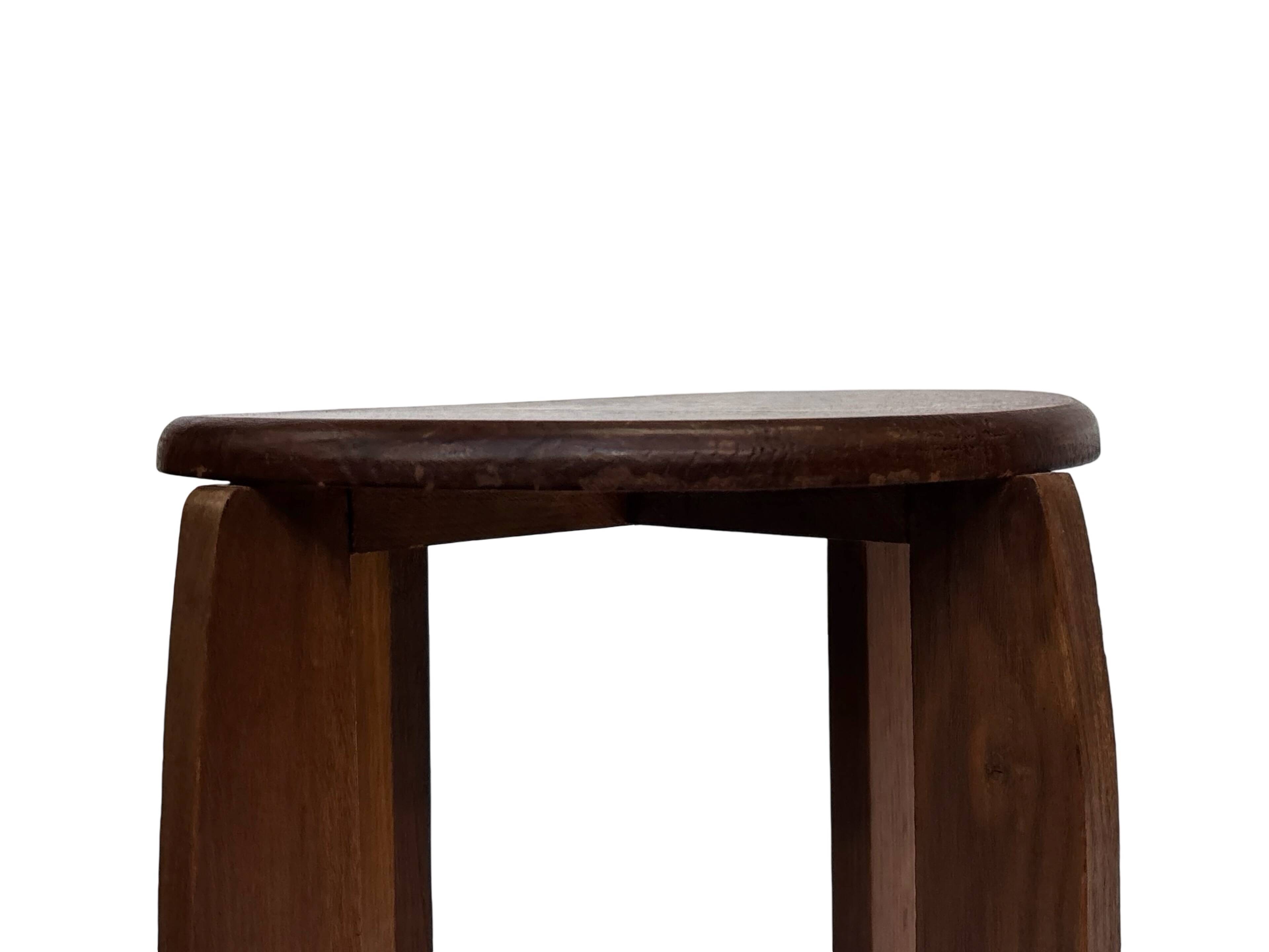 Art Deco Side Table Plant Table Oak 1950s Design