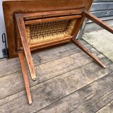 Rope and oak coffee table 1960