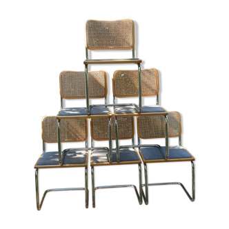 Suite of six chairs Marcel Breuer