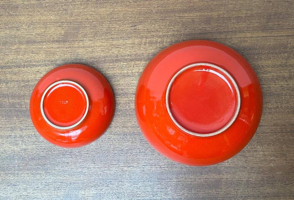 Set of 2 ceramic bowls by Baldelli, Italy.