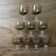 Set of 9 Luminarc smoked aperitif glasses, Domaine model