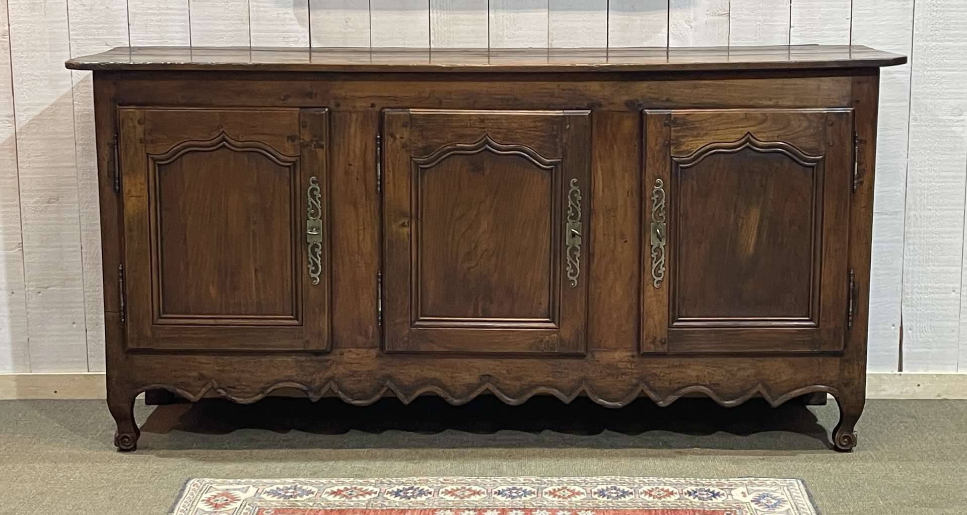 18th century Louis XV 3-door cherrywood sideboard