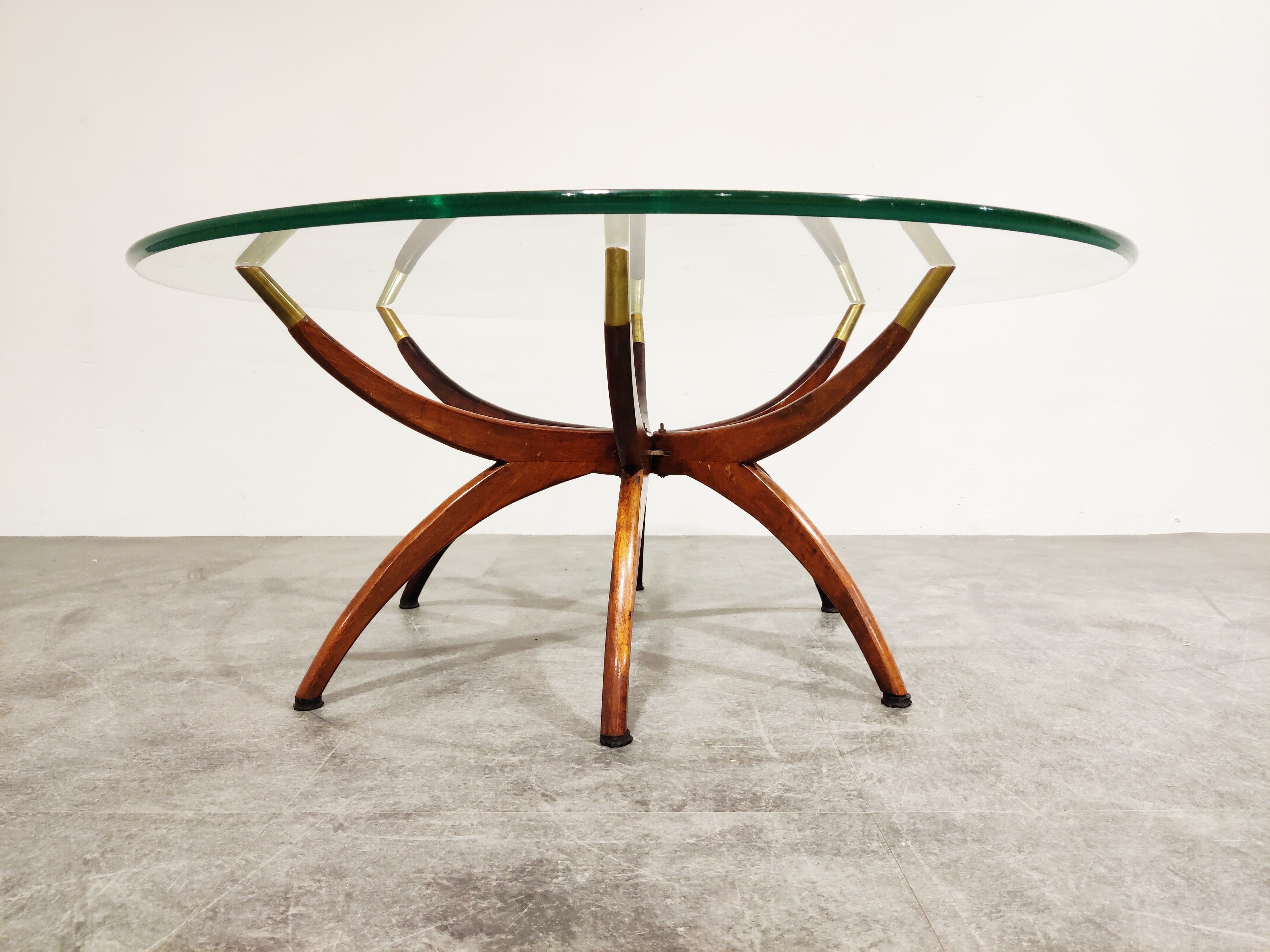 Mid century spider coffee table, 1950