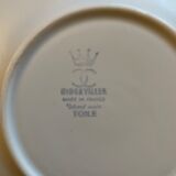 Set of six plates 50s - Niderviller - Decor "Canvas"