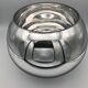 Vase form boule in smooth verre effect chromé or silver mercury 22 cm